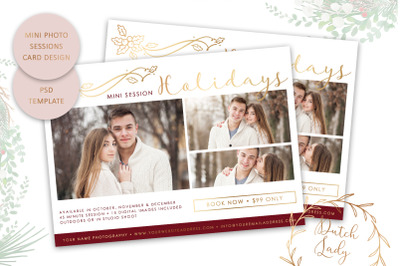 PSD Photo Session Card Template #21