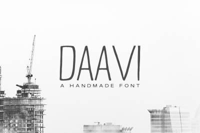 Daavi Handmade Sans Serif Font