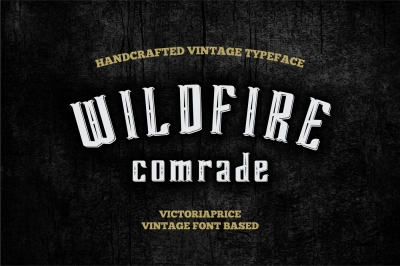 Wildfire covered victoriaprice vintage font