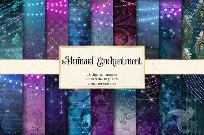 Mermaid Enchantment Digital Paper