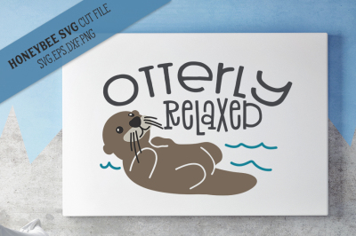 Otterly Relaxed SVG Cut File