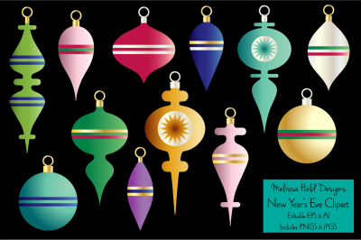 Christmas Ornaments Clipart