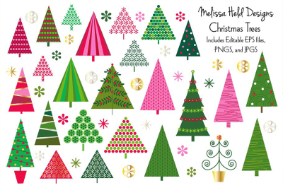 Christmas Trees Clipart