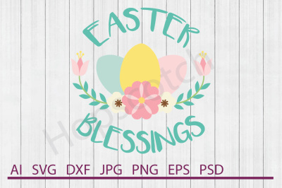 Easter Border SVG, Easter Border DXF, Cuttable File