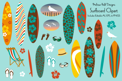 Surfboard Clipart