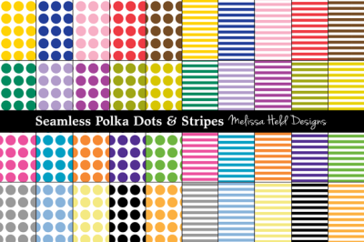 Seamless Polka Dots & Stripes