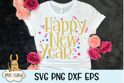 Happy New Year SVG Cut File