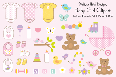 Baby Girl Clipart