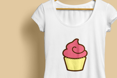 Frosted Cupcake | SVG | PNG | DXF