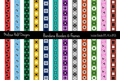 Bandana Border Patterns & Frames