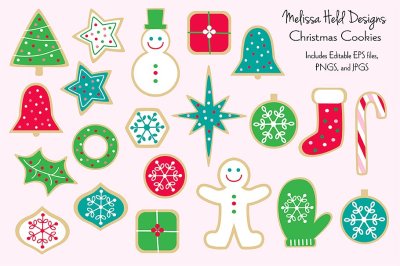 Christmas Cookies Clipart Graphics