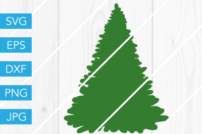 Christmas Tree SVG DXF EPS JPG Cut File Cricut Silhouette Cameo