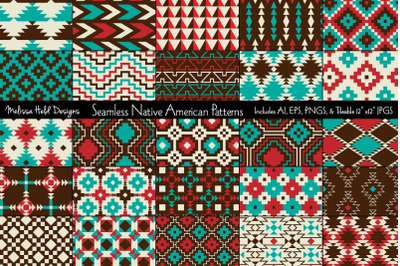 Seamless Native American Patterns