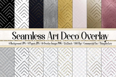 30 Seamless Geometric Art Deco Luxury Pattern Overlay Images
