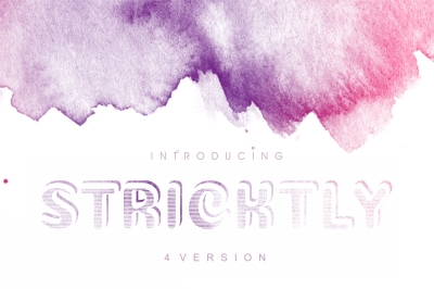 Stricktly - modern font in 4 version