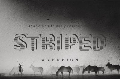 Striped - Stricktly Striped font based