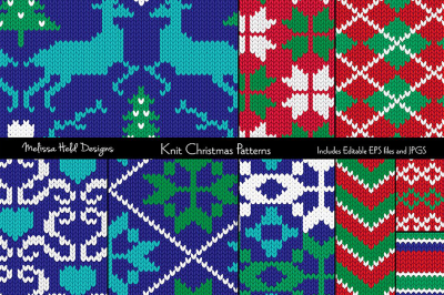 Nordic Knit Christmas Patterns