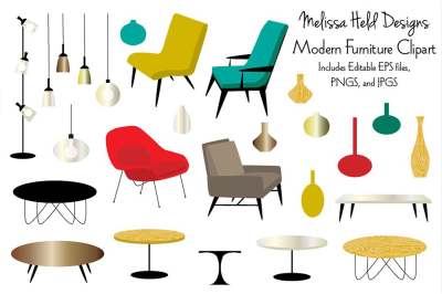 Modern Furniture Clipart