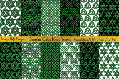 Seamless Celtic Knot Patterns