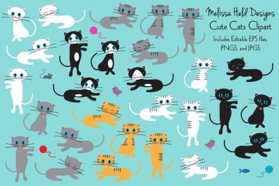 Cute Cats Clipart