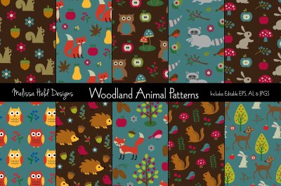 Woodland Animal Patterns
