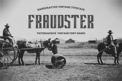 Fraudster covered VictoriaPrice display font