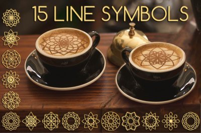 15 Line graphic symbols