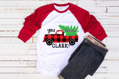 You Serious Clark? Buffalo plaid with Flap Lumberjack Hat SVG 1102s