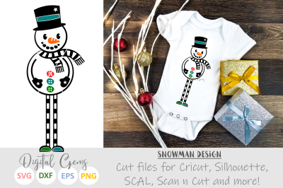 snowman SVG / DXF / EPS / PNG files