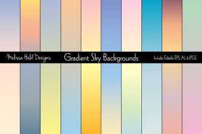 Gradient Sky Backgrounds