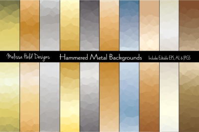 Hammered Metal Backgrounds