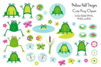 Cute Frog Clipart