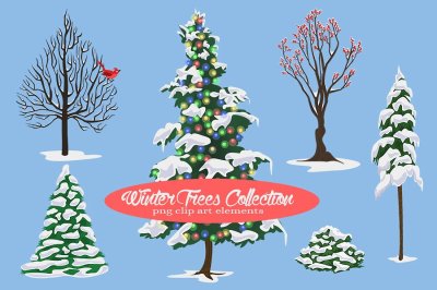 Winter Tree Illustrations Collection