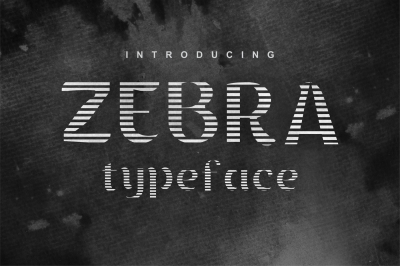 Zebra font