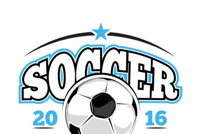 Soccer club vector logo template