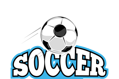 Soccer club vector logo template isolated white