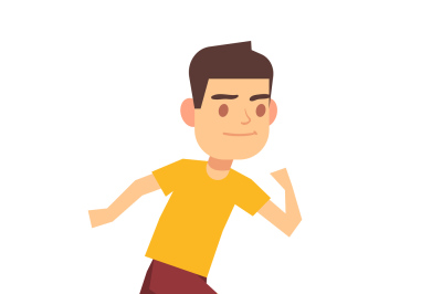 Soccer player running with ball isolated white vector