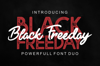 Black Freeday - Powerfull Font Duo
