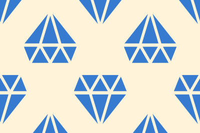 Blue diamonds vector seamless background