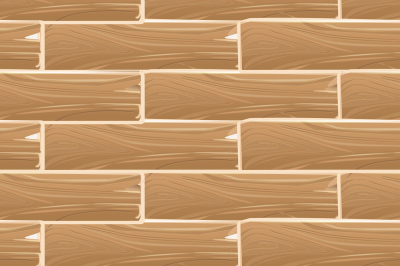 Wooden planks board vector seamless pattern