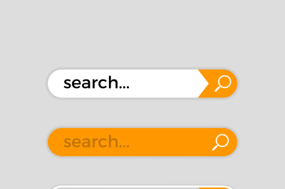 Search web bar, vector internet user interface