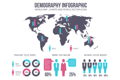 Workflow, teamwork, creative people, population vector business infogr