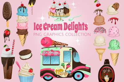 Ice Cream Shoppe Graphics Set