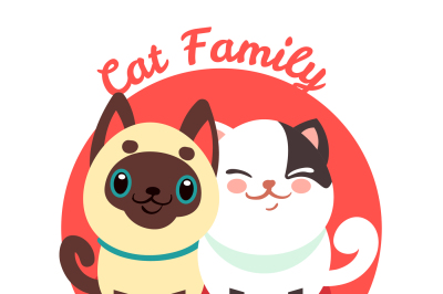 Cute cat&2C; pussycat vector background