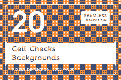 20 Cell Checks Backgrounds Textures