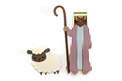 Good Shepherd with Sheep | SVG | PNG | DXF