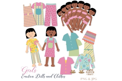 Emotion Clipart, doll Clipart, Emotion Doll Clipart,