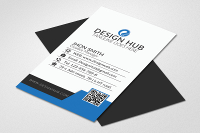 Vertical Business Card Template