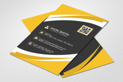 Vertical Business Card Template