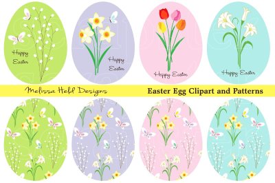 Easter Egg Clipart & Patterns